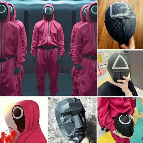 Halloween Mask Squid Game Mask 3 Pack Halloween Costume Accessory Cosplay Party