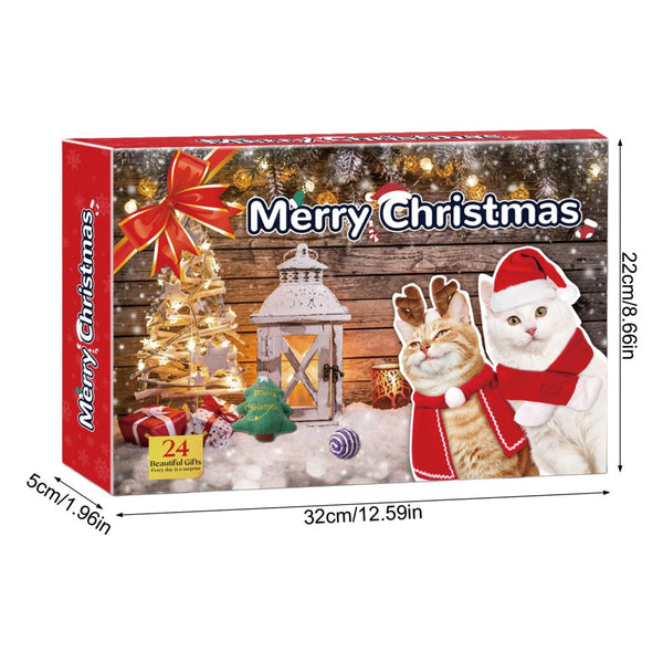 Cat advent calendar box dimensions 32 x 22 x 5 cm