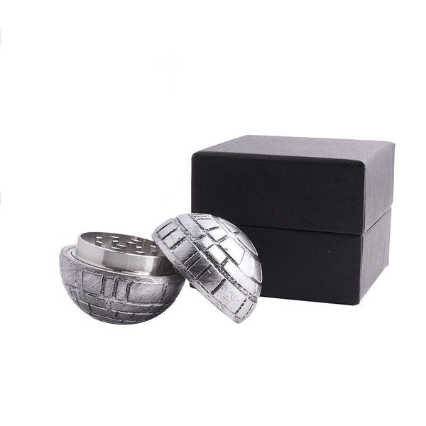 Metal Zinc Alloy Herb Grinder Hand Muller Smoke Crusher Spice Aluminum Wtih Box