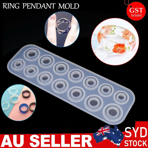 Ring Silicone Pendant Mold Jewellry Making Resin Mould Epoxy Casting Craft DIY A