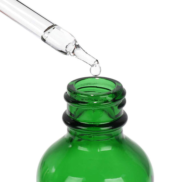 50ml Green Glass Liquid Dropper Reagent Eye Pipette Essential Oils Bottle