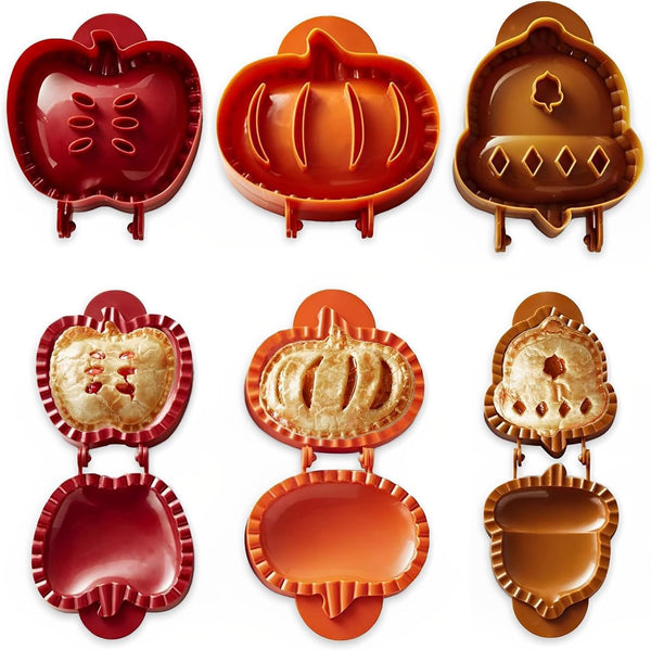 Holiday Mini Pie Molds Hand Pie Maker Christmas Pastry Baking Moulds Set