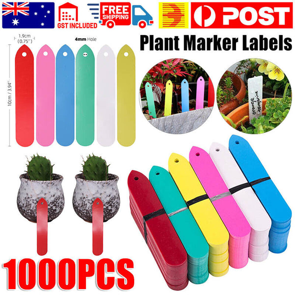 1000PCS Plant Marker Labels Flexible PVC Tag Seedlings Waterproof Garden Bulk