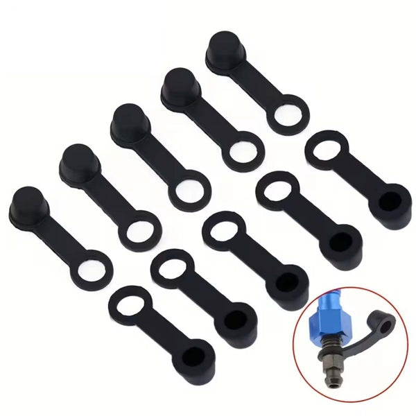 80X Set Brake Bleeder Screw Caps Grease Zerk Fitting Cap Rubber Dust Cover New