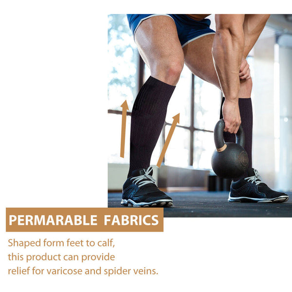 Compression Socks Copper Medical Stockings Travel Running Anti Fatigue Unisex AU