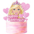 Barbie cake topper 9pc set of paper toppers for a girls birthday cake
