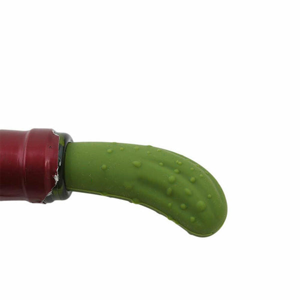 Soft Reusable Cucumber Shaped Red Wine Bottle Plug Cork Silicone Stopper