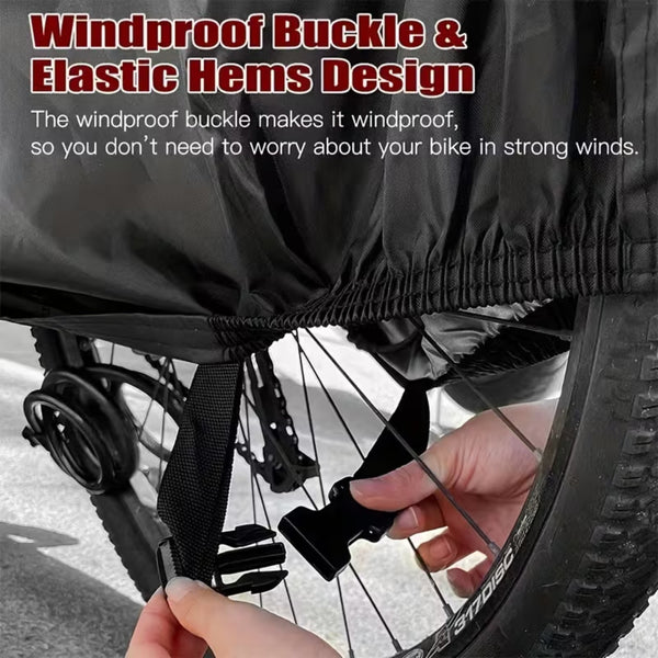 Waterproof Bicycle Cover Outdoor Bike Storage Cover UV Dust Protection for 2 Bikes