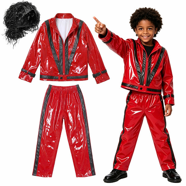 Kids Michael Jackson Costume – Thriller Book Week Performance Outfit