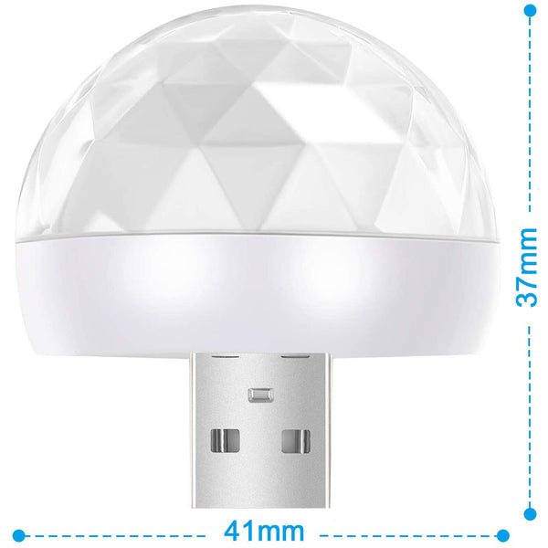 USB Mini LED RGB Disco Stage Light Party Club DJ KTV Magic Phone Sky Ball Lamp