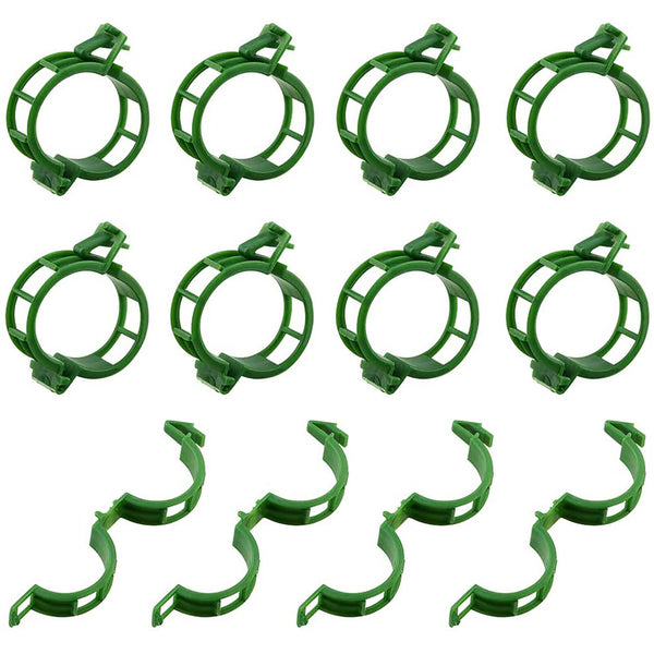 500PCS Green Veggie Garden Plant Support Clip Trellis Twine Greenhouse Vegetable