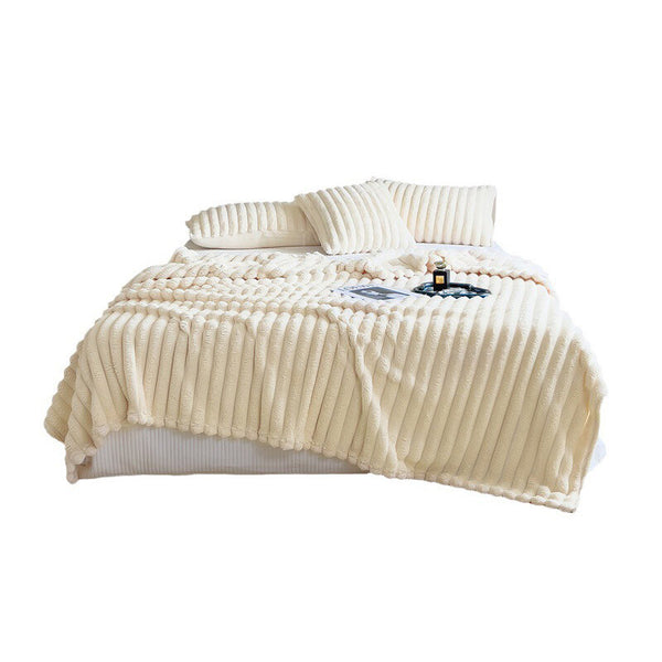 Plush Throw Blanket Soft Warm Sofa Bed Blanket for All Seasons