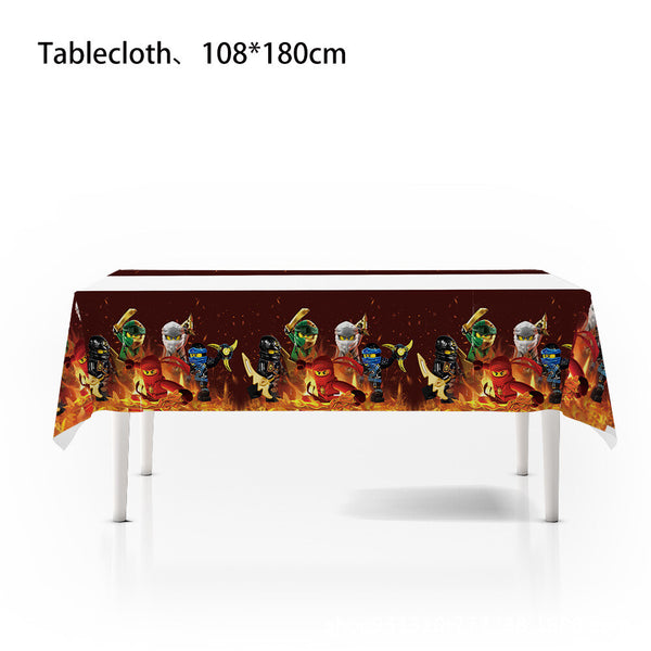 Ninjago Party Tableware Party Supplies Kids Birthday Banner Topper Balloon Plate