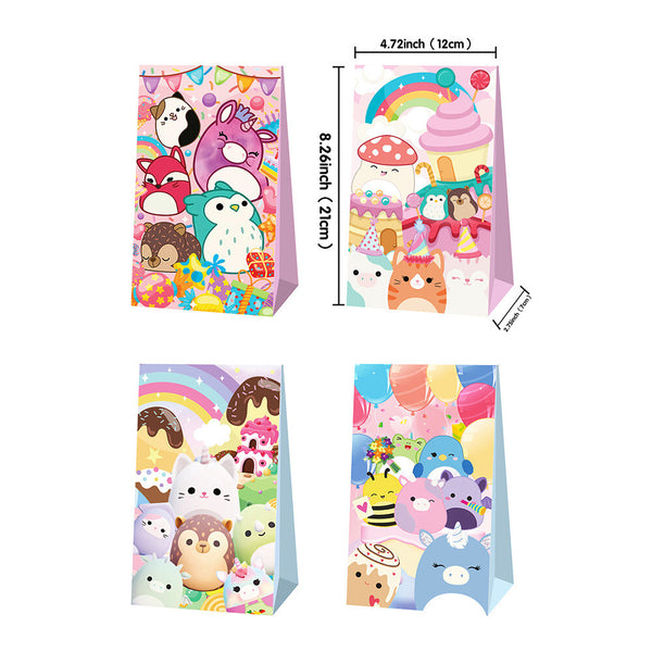 Pastel paper loot bags 12 pack for kids favours