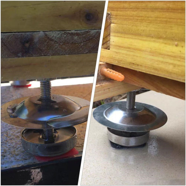 8x ant proof hive feet Stainless Steel hive stand hive legs ant-proof Bee tools