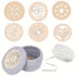 12pcs Wooden Crochet Basket Base 14cm | Round Flower Hollow DIY Handbag Bottom