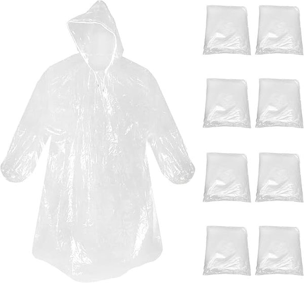 30PCS Kids Disposable Rain Poncho Waterproof Lightweight Rain Coats
