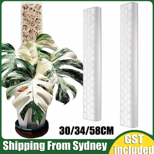 3X Plant Support Plastic Moss Pole Train Plants to Grow Upward Pole for Climbing