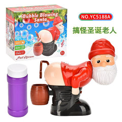 Santa Bubble Machine – Funny Farting Bubble Blower with Lights & Music, 3 Designs