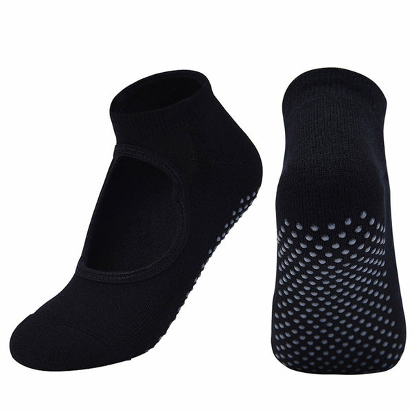 2Pairs Yoga Socks Non Slip Pilates Massage Ballet Socks Grip Exercise Cotton Gym