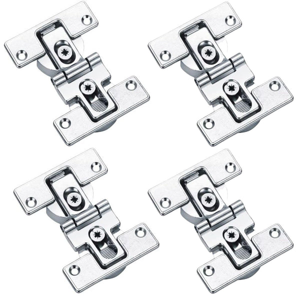 Cabinet Door Flap Folding Hinges 180 Degrees Hidden Hinge Self-Supporting Hinge