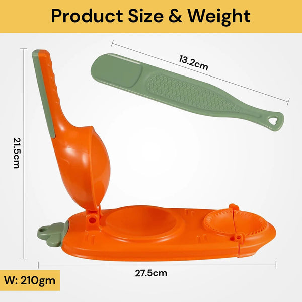 2 in 1 Dumpling Maker Skin Chapati Dough Press Mold Machine Pastry Mould Tool AU