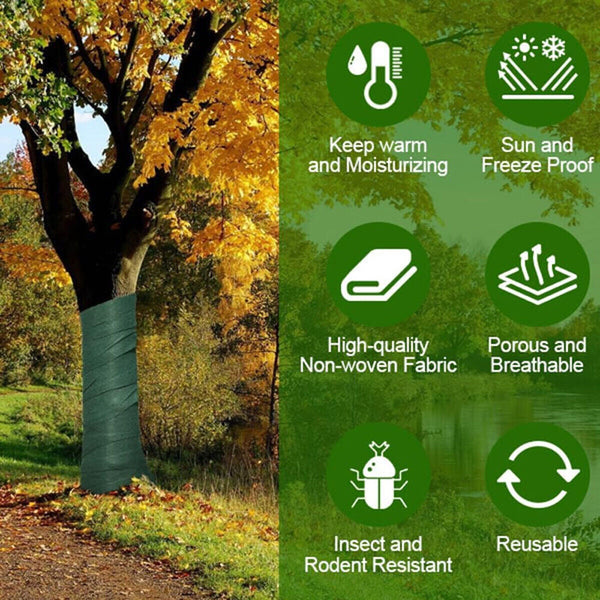 2PCS Tree Protection Wrap – Winter Insulating Tree Cover