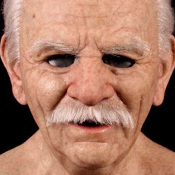 Bald Old Man Wrinkle Mask Latex Halloween Party Cosplay Disguise Face Mask Props