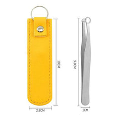 Nasal Cleaning Trimmer Round Tip Stainless Steel Nose Hair Trimming Tweezers