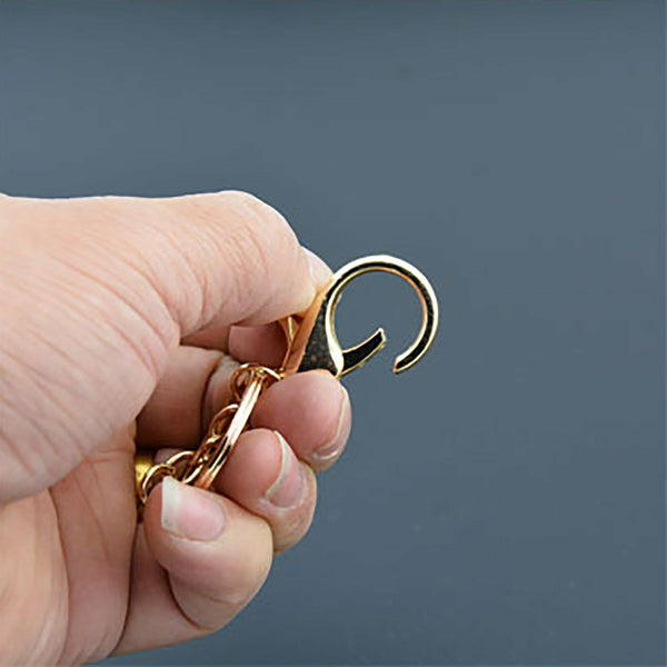 10 PCS Swivel Lobster Clasp Trigger Clip Key Ring Keychain Split Ring DIY Hook