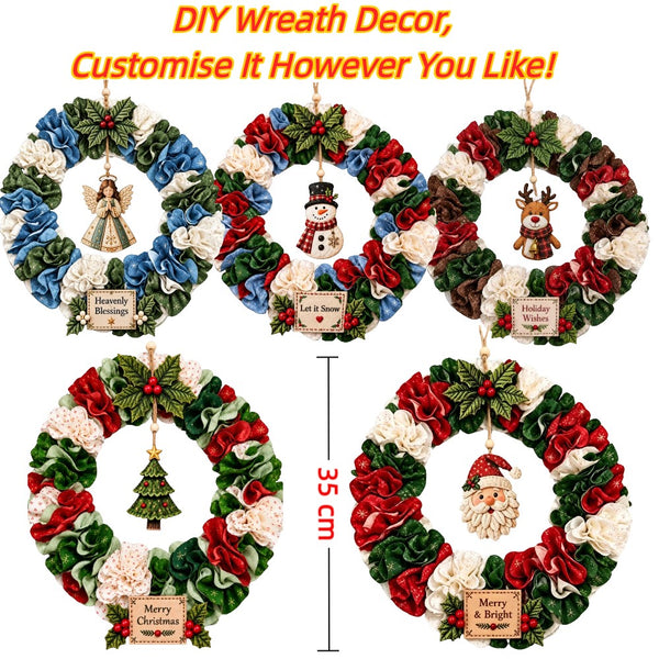 3D Fabric Poke Wreath DIY Kit Christmas Handmade Wreath Craft Set Party Decor