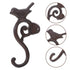 2PCS Vintage Cast Iron Wall Hooks Bird Design Coat Hat Towel Hanging Hooks