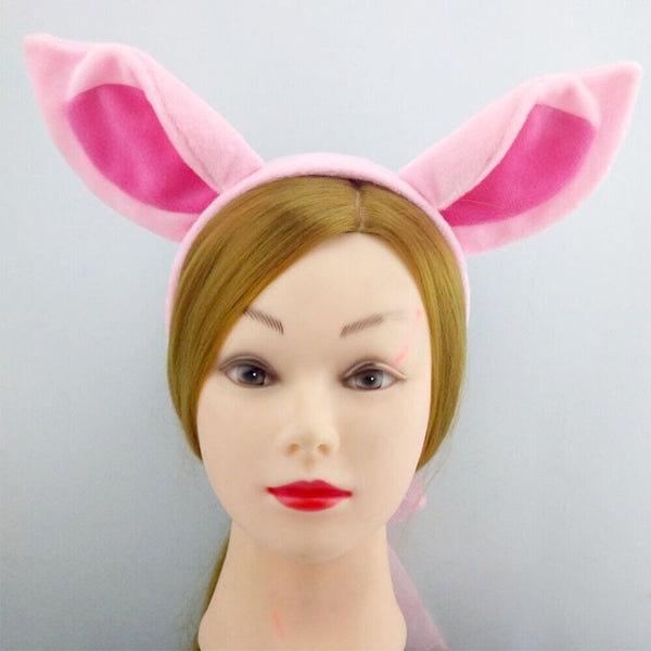 3-Piece Set Animal Pig Ears Nose and Tail Dress Accessory Costume Outfit Fancy