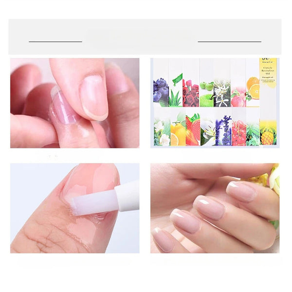 12 PCS Nail Cuticle Oil Pen Set Gel Nail Oil Care Treatment Manicure Repair Pen