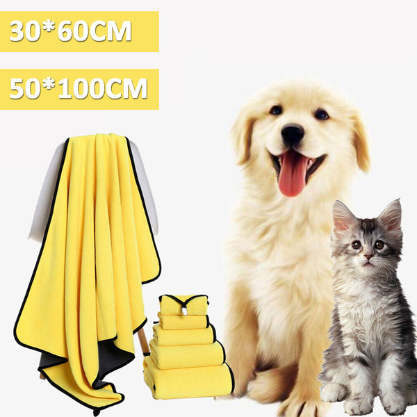 Pet Super Clothes Drying Absorbent Sleepwear Bathrobe Robe Soft Robe Dog Towel