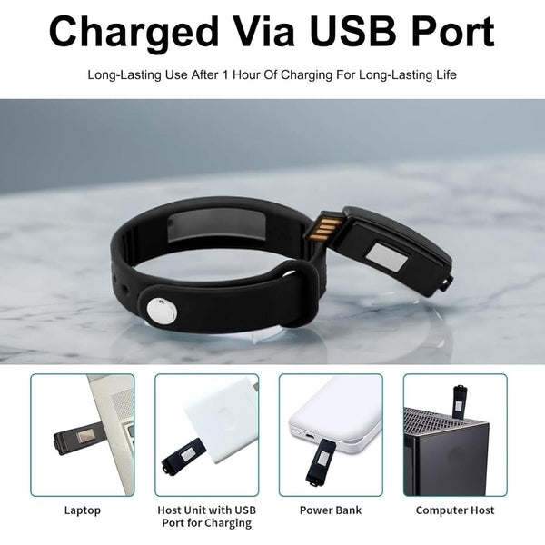 Vibrating Alarm Watch - Silent Vibration Wristband for Hearing Impaired & Deep Sleepers