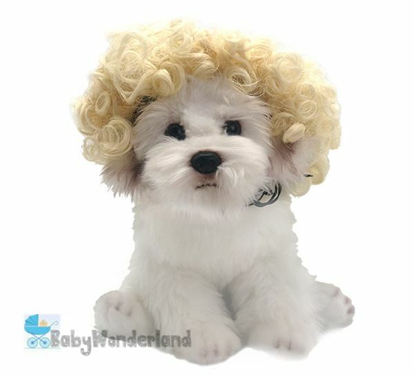 Pet Wig Small Dog Cat Cosplay Cross Dressing Hair Transforming Prop Halloween