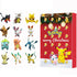 Kids advent calendar 2026, red Christmas box with 24 mini monster figures