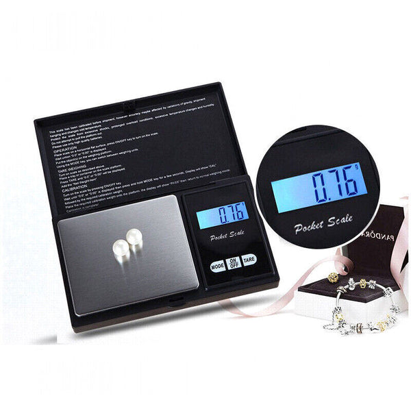 Electronic Pocket Mini Digital Gold Jewellery Weighing Scales 0.1 to1000 Gram AU