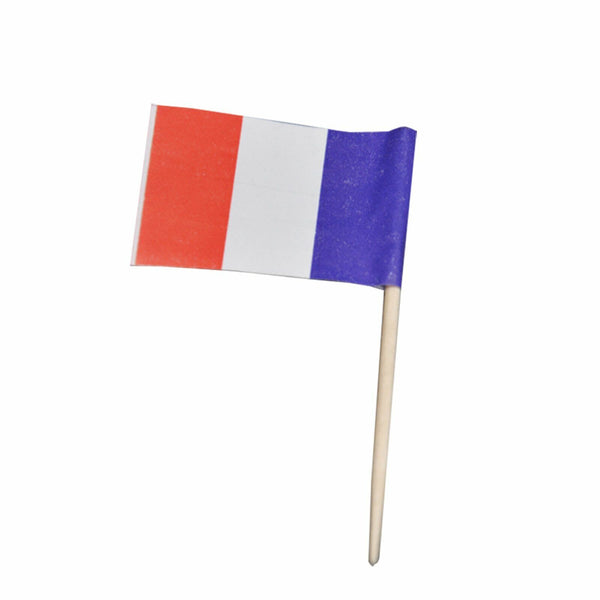 French Flag France Flag Toothpicks For Cooking Cupcakes Cocktails Party Supplies