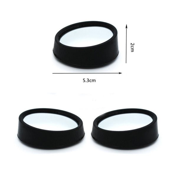 2x Blind Spot Car Mirror 360° Wide Angle Adjustable Rear Side View Convex Glass
