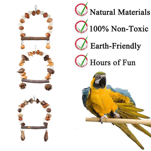 Parrot chew toy for training climbing grinding teeth relief durable bird toy