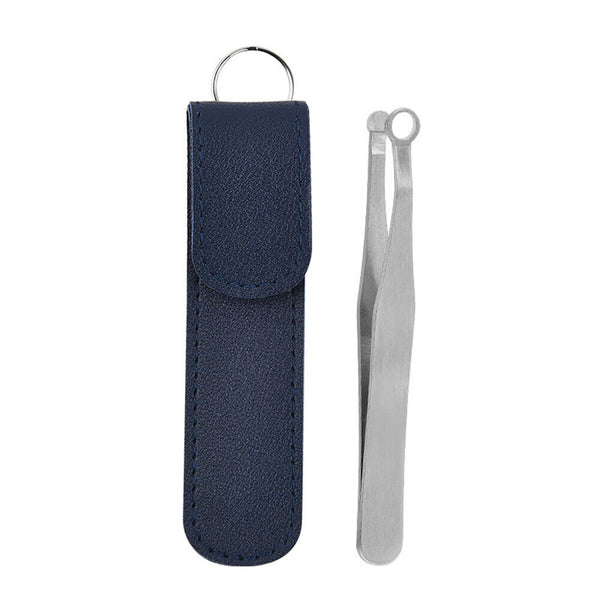 Nasal Cleaning Trimmer Round Tip Stainless Steel Nose Hair Trimming Tweezers