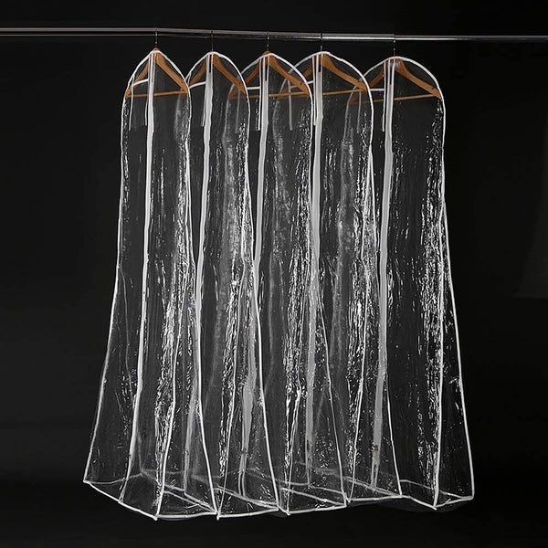 Bag Dustproof Clear Garment Cover Clothes Dress Suit Clothes Coat Protector PVC