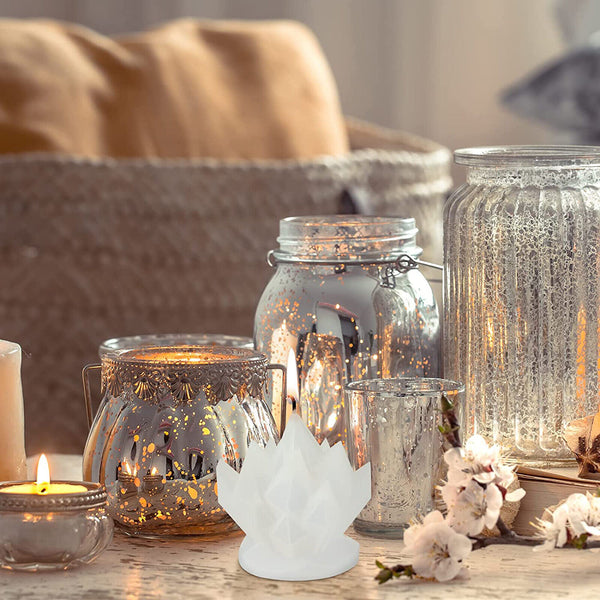 3D Crystal Cluster Candle Mold Silicone Mould DIY Candlestick Fondant Soap