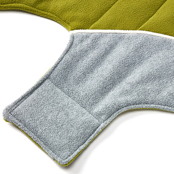 Warm Fleece Dog Coat Reversible Winter Pet Jacket Vest for Small to Large Dogs