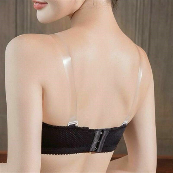 Invisible Bra Straps Transparent Elastic Shoulder Strap Adjustable AU