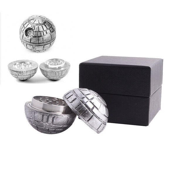 Metal Zinc Alloy Herb Grinder Hand Muller Smoke Crusher Spice Aluminum Wtih Box