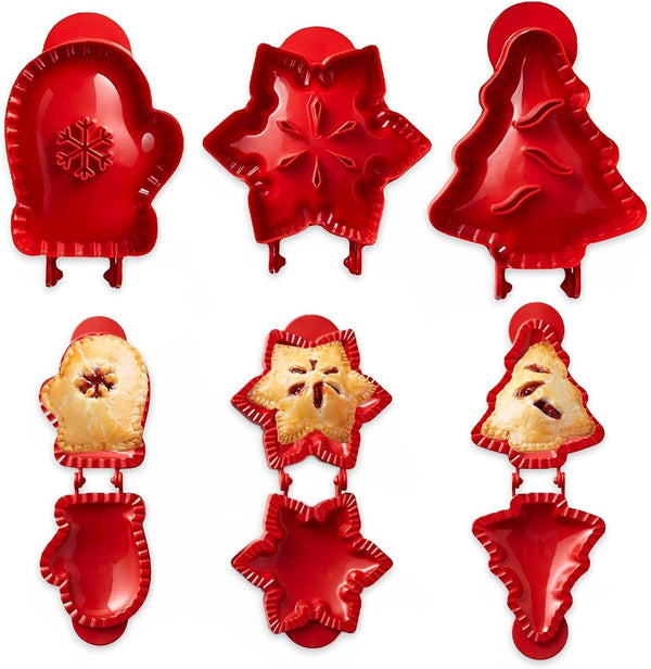 Holiday Mini Pie Molds Hand Pie Maker Christmas Pastry Baking Moulds Set