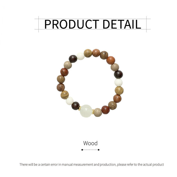 Elegant Wood Bracelet Crafted in New Chinese Style Sophisticated Accessory AU